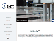 Tablet Screenshot of ingesys.com.ar